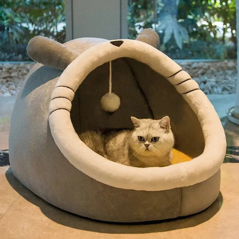 Cozy Cat Bed – Removable & Washable Pet House