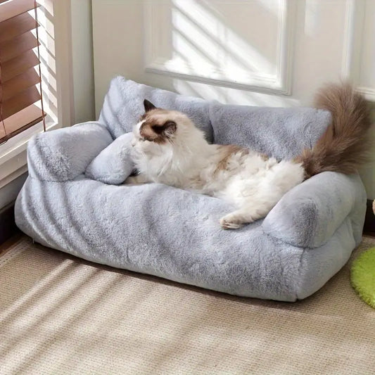 PawLuxe Fluffy Cat Sofa