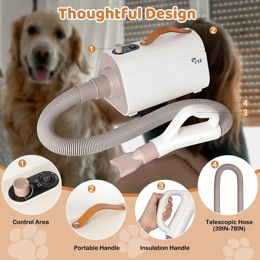High-Power Hair Dryer for Dogs