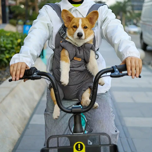 PawNest Adjustable Quilted Pet Carrier Backpack