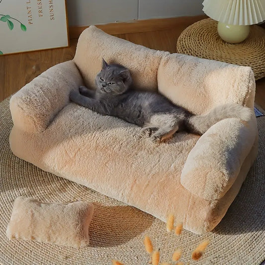 PawLuxe Fluffy Cat Sofa