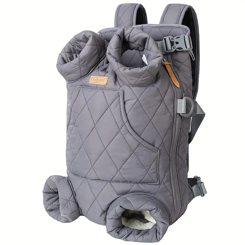 PawNest Adjustable Quilted Pet Carrier Backpack